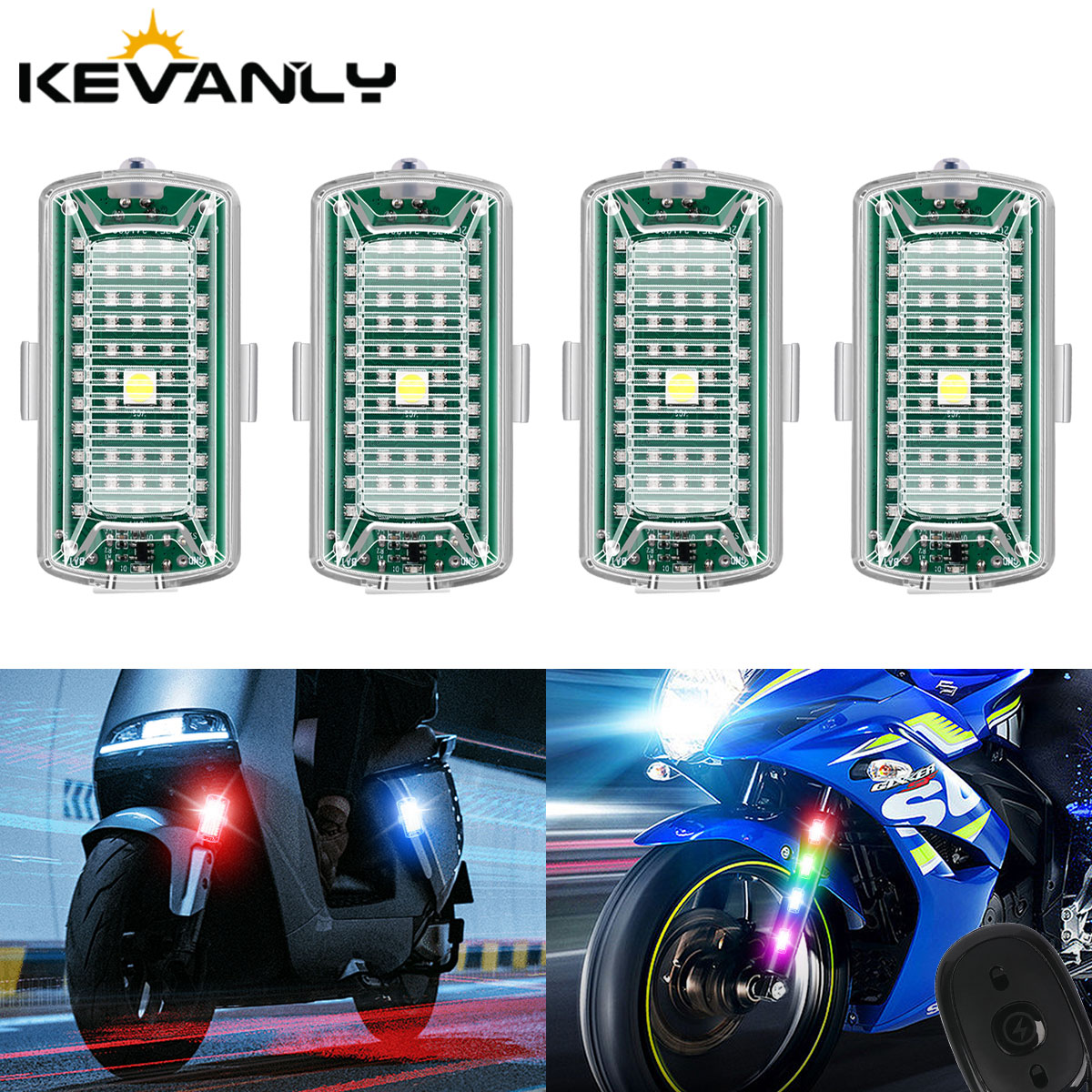 Drone Strobe Light - รีโมทคอนโทรลไร้สาย LED Strobe Light หลายโหมดแฟลชตัวบ่งชี้เครื่องบิน Strobe